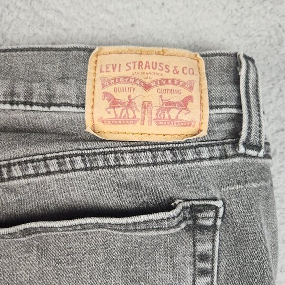Levi's Boyfriend Jeans Womens Size 32 Gray Relaxed Fit Tapered Leg Mid Rise Pant - Picture 8 of 13
